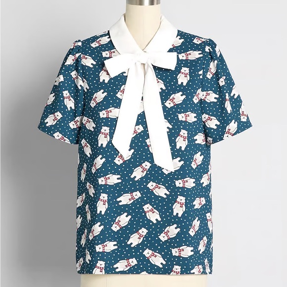 NWT ModCloth Positive First Impressions blouse - Picture 1 of 7